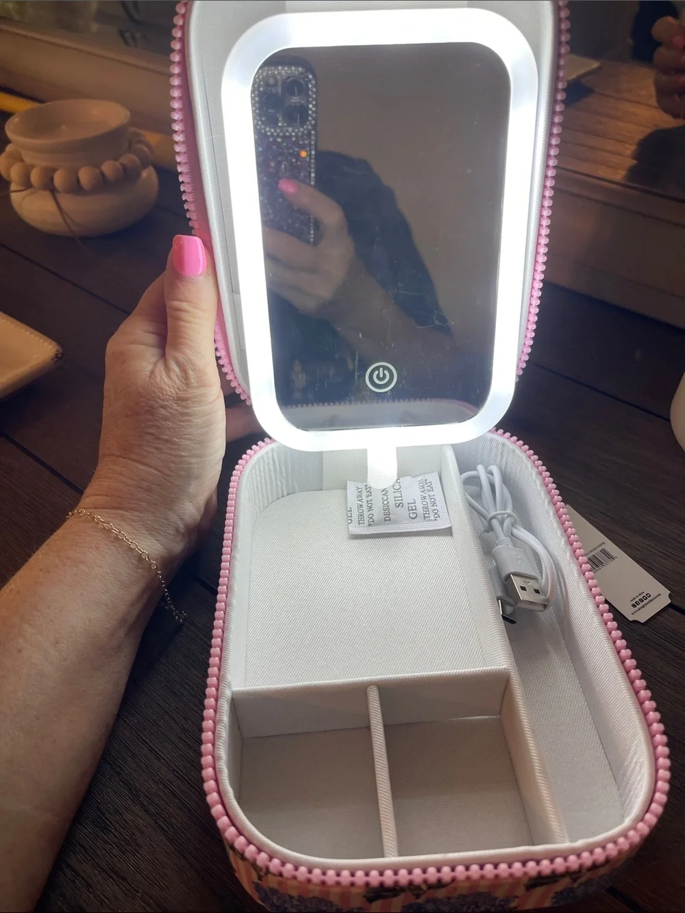 Simply Southern Pink & Blue Hydrangea Zip Case